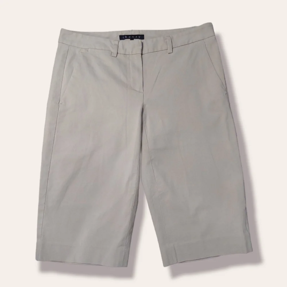 Theory Palmer Khaki Bermuda Shorts